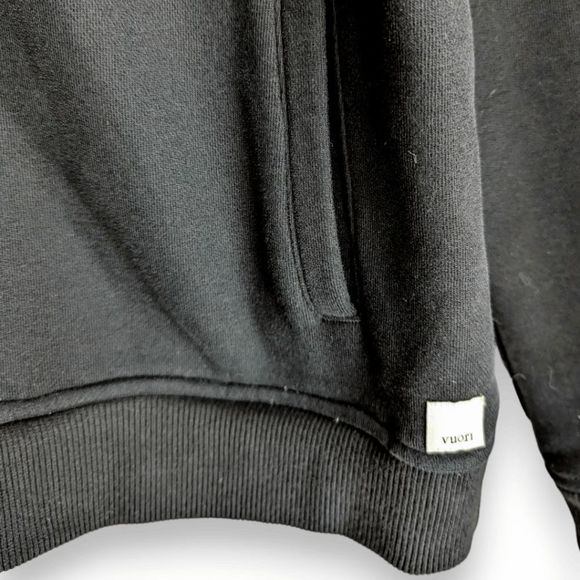 Vuori Men's Seaside full zip hoodie in Black size M - Picture 5 of 9